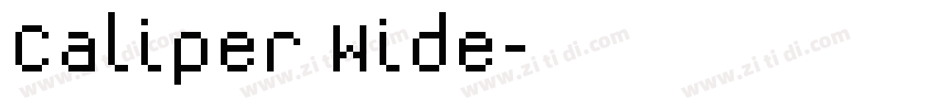 Caliper Wide字体转换